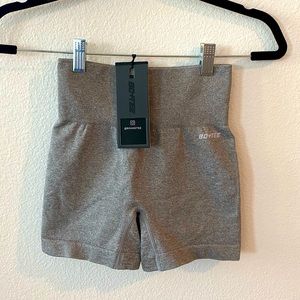 NWT: Bo+Tee Gray Bike Athletic Shorts
